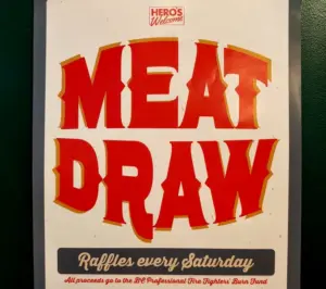 Read more about the article Meat Draw At Hero’s Welcome