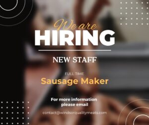 Read more about the article We’re Hiring! Looking For A Sausage Maker